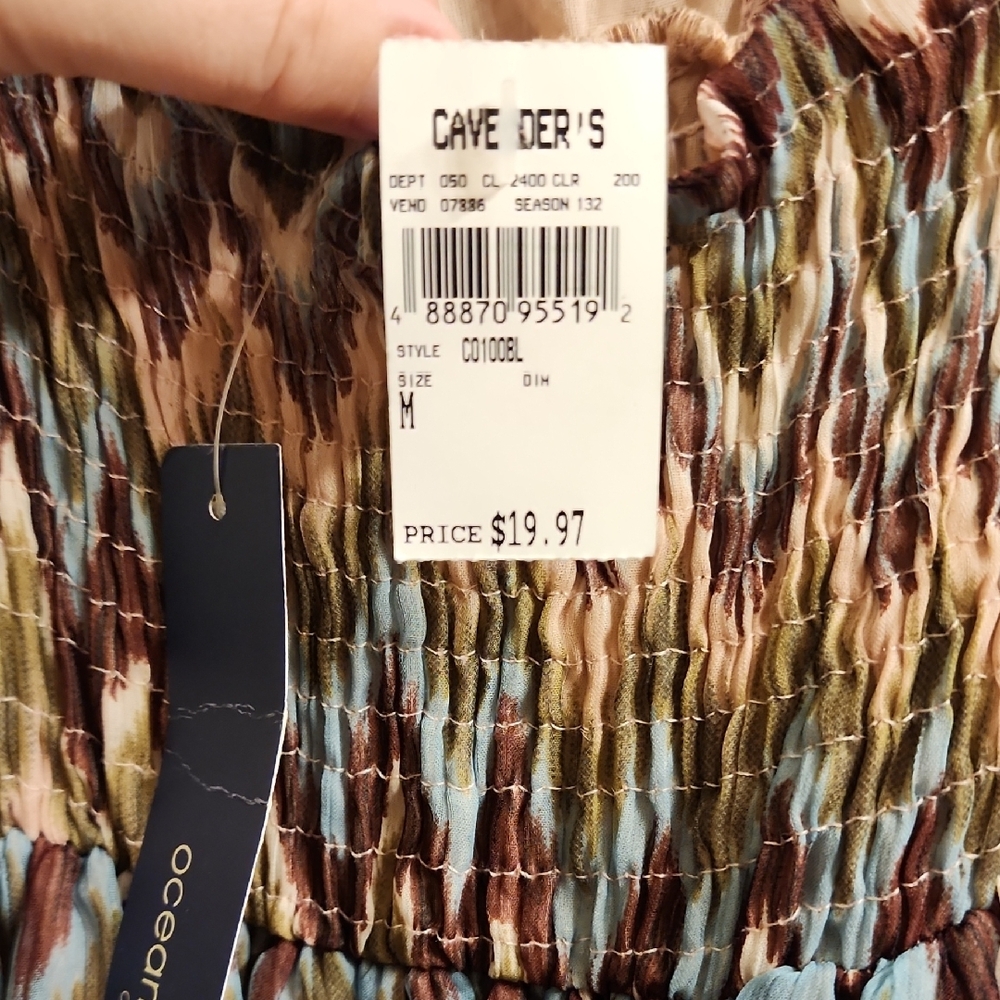 Chevron Patterned Multicolor Dress - Picture 7 of 9